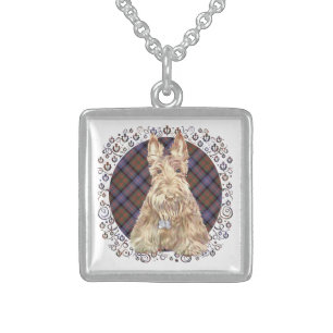 Cochran Tartan Scottie Sterling Silver Necklace