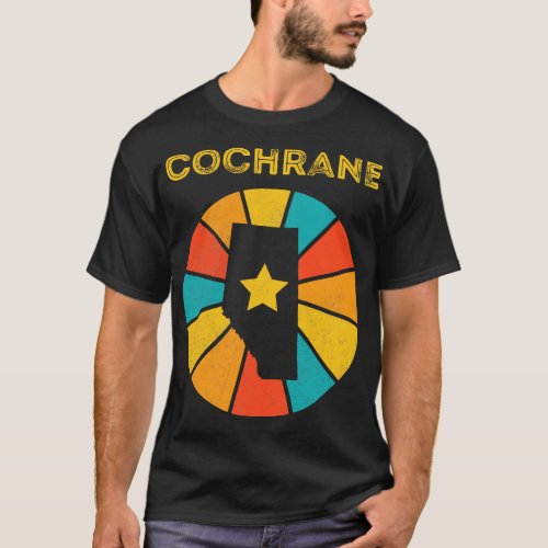 Cochrane Alberta Canada Vintage Distressed Souveni T_Shirt