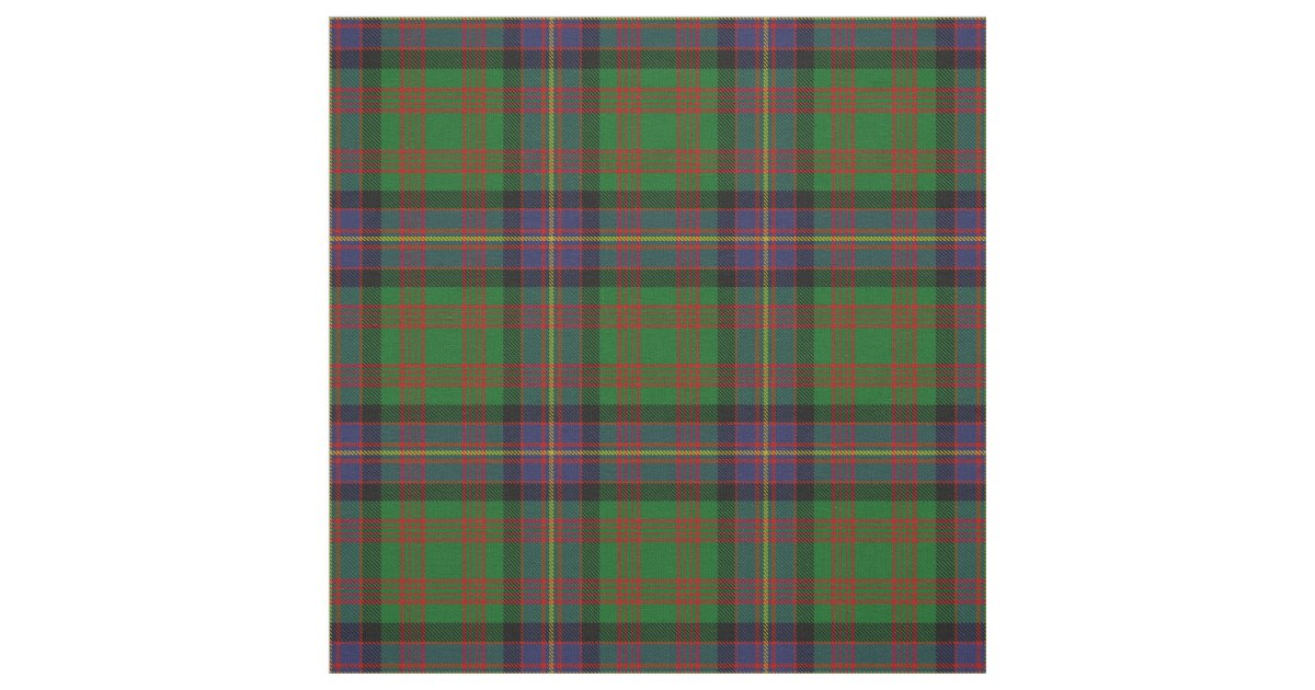 cochrane-clan-tartan-fabric-zazzle