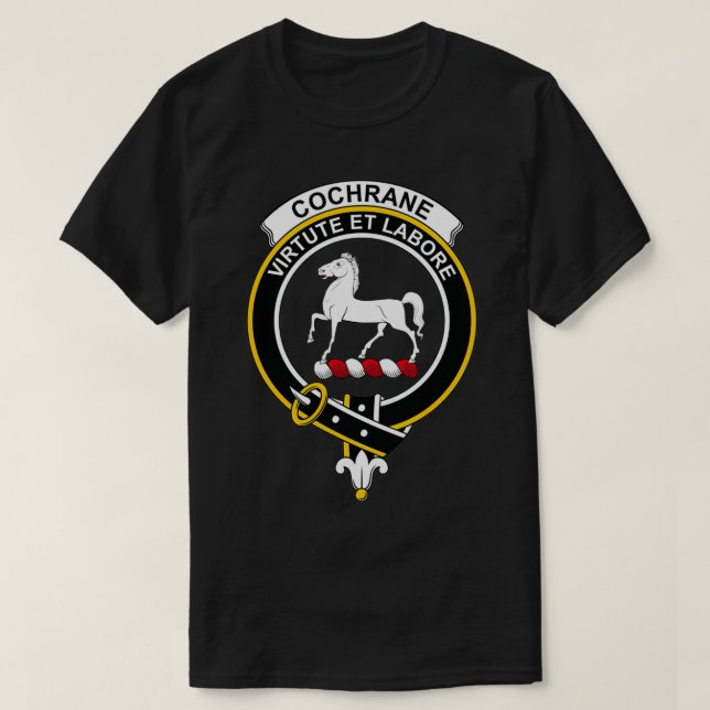 Cochrane Crest Tartan Clan Scottish Clan T-Shirt (Design Front)