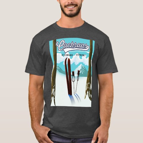 Cochrans Richmond Vermont Ski poster T_Shirt