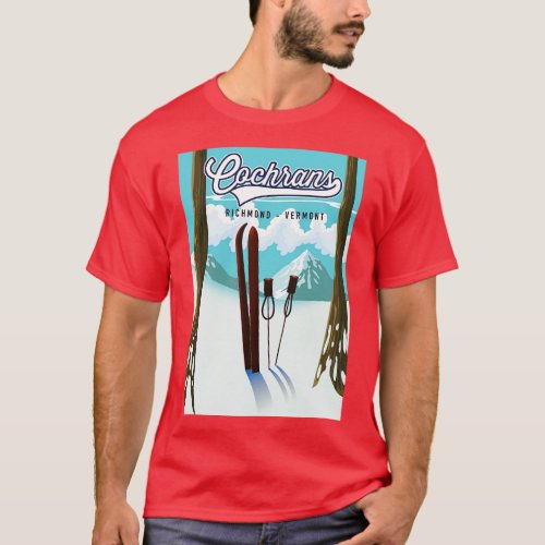 Cochrans Richmond Vermont Ski poster T_Shirt