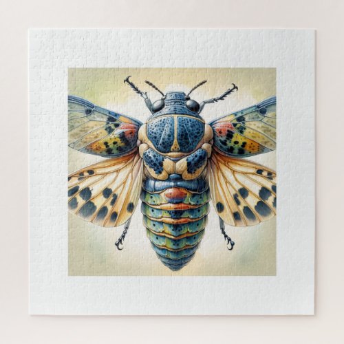 Cochylidia insect painting 130624IREF101 _ Waterco Jigsaw Puzzle