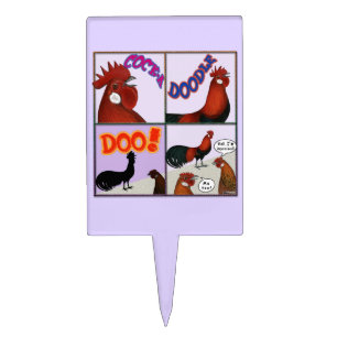 Cock-A-Doodle-Doo! Cake Topper