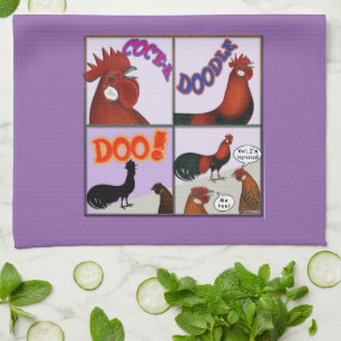 Cock-A-Doodle-Doo! Kitchen Towel