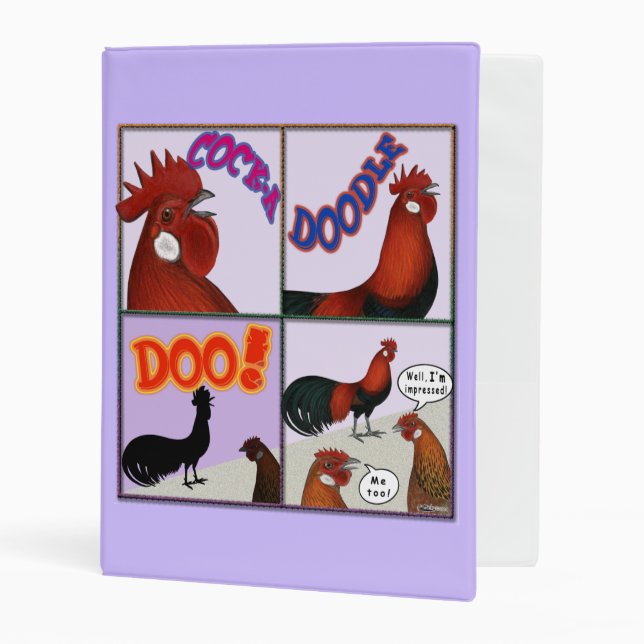 Cock-A-Doodle-Doo! Mini Binder (Front/Inside)