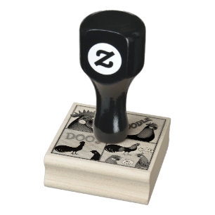 Cock-A-Doodle-Doo! Rubber Stamp