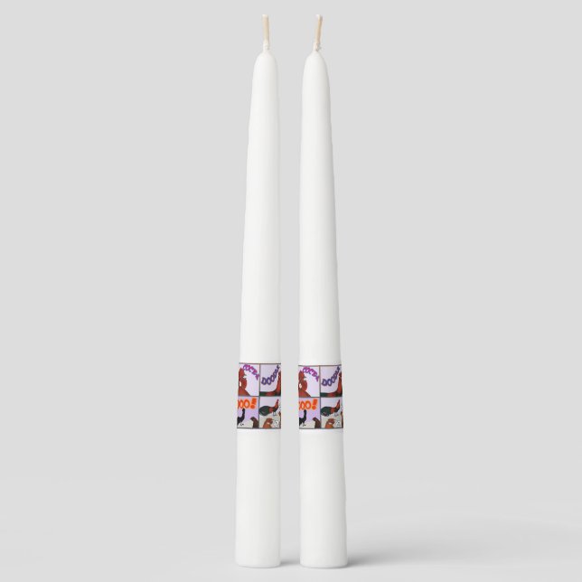 Cock-A-Doodle-Doo! Taper Candle (Front)