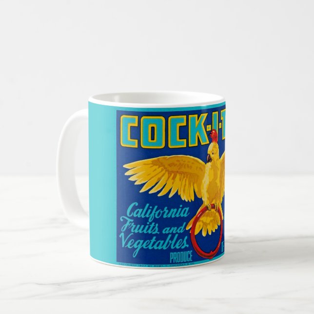 Cock-I-Too Mug (Front Left)