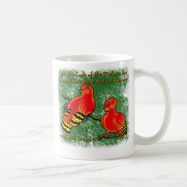 Cock-of-the-Rock at Raleighvallen Suriname Coffee Mug (Right)