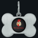 Cock With Attitude Pet Tag<br><div class="desc">Pet Tag</div>