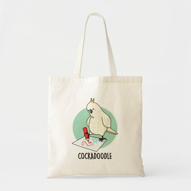Cockadoodle Funny Cockatoo Pun  Tote Bag (Front)