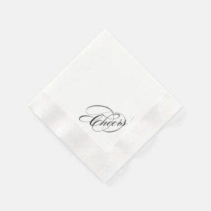 Cockail Napkin: Cheers! Wedding Napkins