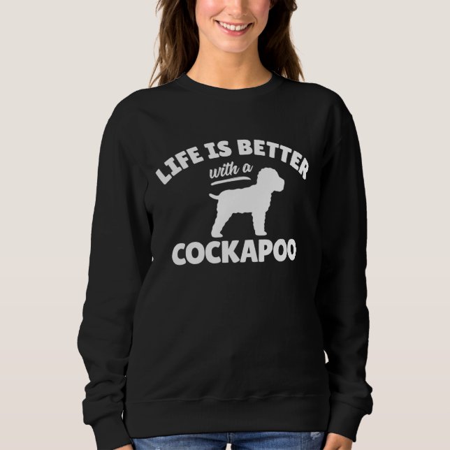 Cockapoo  3 sweatshirt (Front)