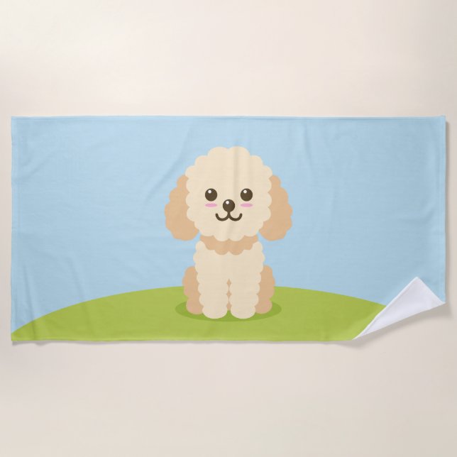 Cockapoo Beach Towel (Front)