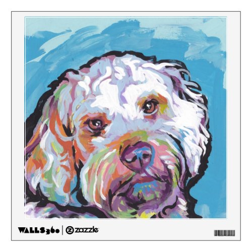 Cockapoo Bright Colorful Pop Dog Art Wall Decal