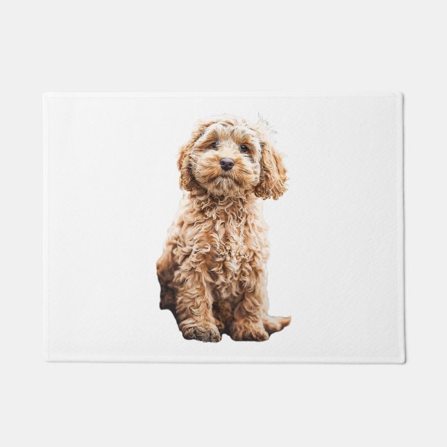 Cockapoo Cavoodle Labradoodle Cute Puppy Dog- Pood Doormat (Front)