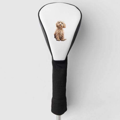 Cockapoo Cavoodle Labradoodle Cute Puppy Dog_ Pood Golf Head Cover