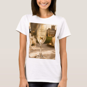 Cockapoo Champagne Glass Funny Dog Lover Gift T-Shirt
