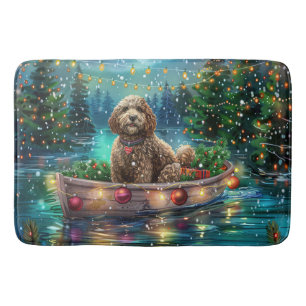Cockapoo Christmas Festive Voyage Bath Mat