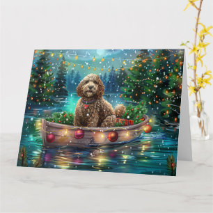 Cockapoo Christmas Festive Voyage Card