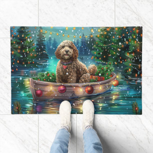 Cockapoo Christmas Festive Voyage Doormat
