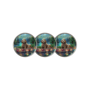 Cockapoo Christmas Festive Voyage Golf Ball Marker