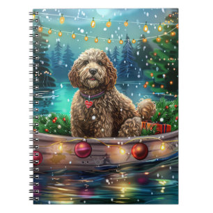 Cockapoo Christmas Festive Voyage Notebook