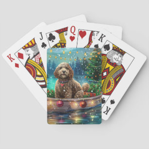 Cockapoo Christmas Festive Voyage Poker Cards