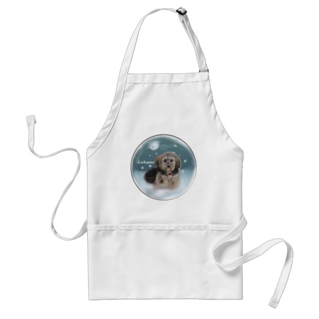 Cockapoo Christmas Gifts Adult Apron (Front)