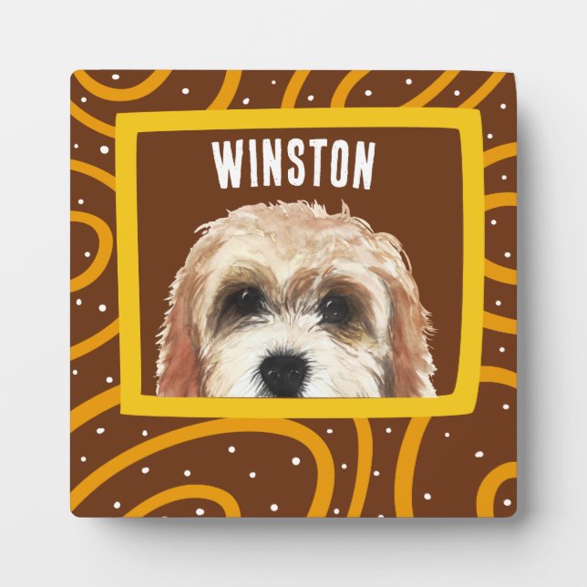 Cockapoo customized photo frame plaque (Front)