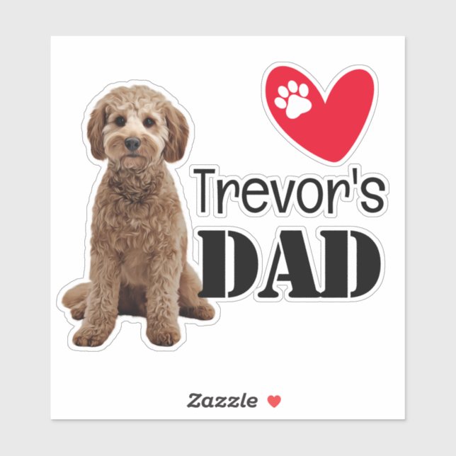 Cockapoo Dad Personalized Sticker (Sheet)