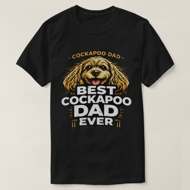 Cockapoo Dad Shirt Best Dog Dad Gift (Design Front)