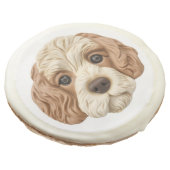 Cockapoo Dog 3D Inspired  Sugar Cookie (Angled)