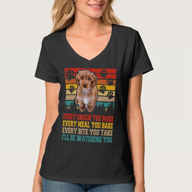 Cockapoo Dog  Activities Matching Dog T-Shirt (Front)