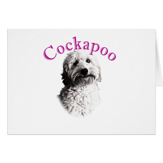 Cockapoo Dog Cards (Front Horizontal)