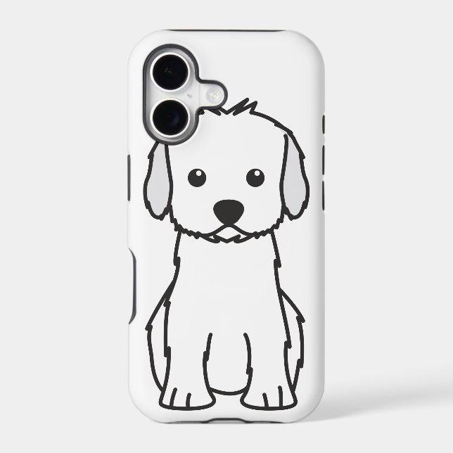 Cockapoo Dog Cartoon Iphone Case (Back)