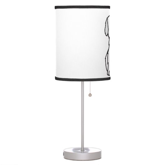 Cockapoo Dog Cartoon Table Lamp (Left)