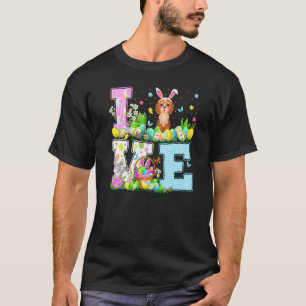 Cockapoo Dog Easter Egg Hunt Funny Love Cockapoo E T-Shirt