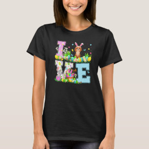 Cockapoo Dog Easter Egg Hunt Funny Love Cockapoo E T-Shirt