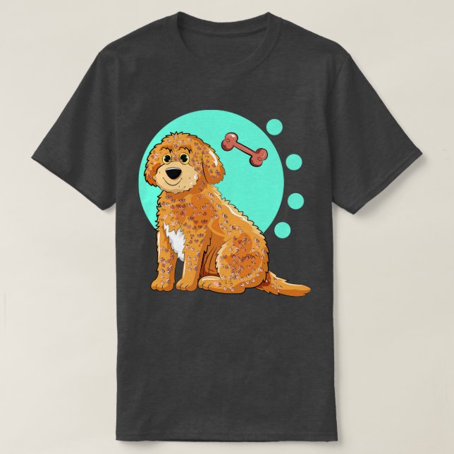 Cockapoo Dog Illustration T-Shirt (Design Front)