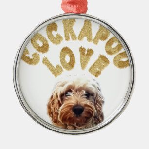 Cockapoo Dog Metal Ornament