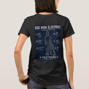 Cockapoo Dog Mom Blueprint T-Shirt