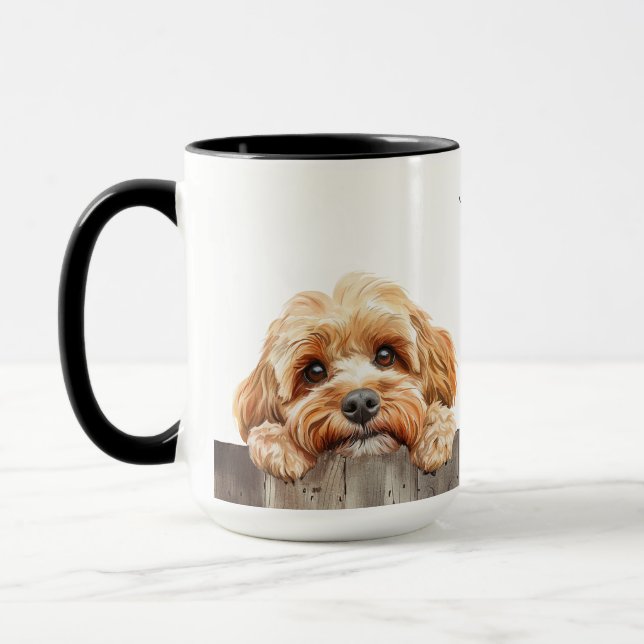 Cockapoo Dog Mug (Left)