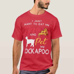 Cockapoo Dog Pizza lover owner Christmas Birthday  T-Shirt