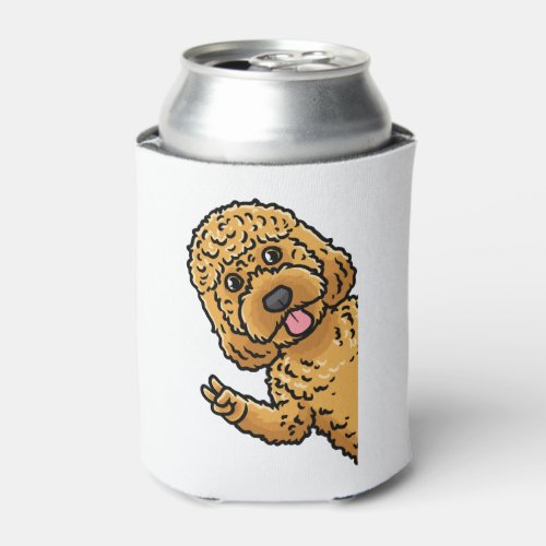 Cockapoo Dog Spoodle From Side Can Cooler