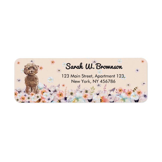 Cockapoo Dog Sunglasses Label