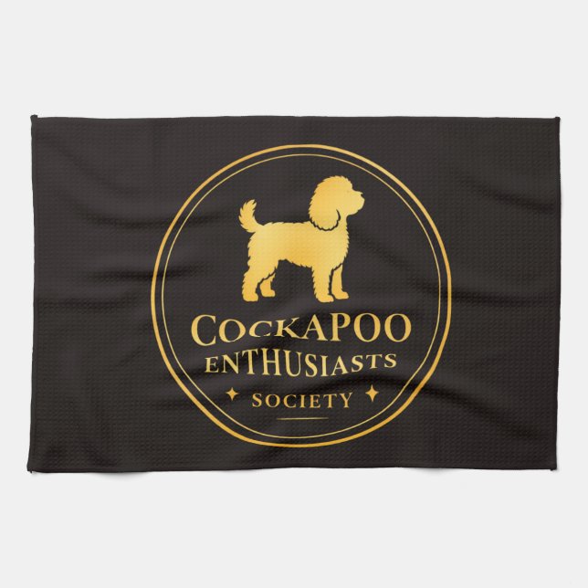 Cockapoo Enthusiast Society  Kitchen Towel (Horizontal)