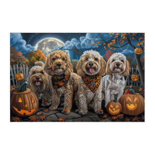 Cockapoo Halloween Spooky Acrylic Print