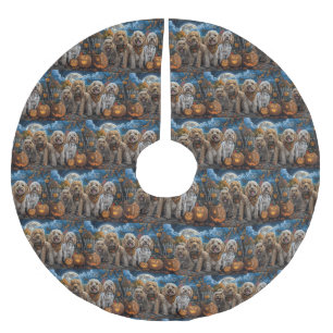 Cockapoo Halloween Spooky Brushed Polyester Tree Skirt
